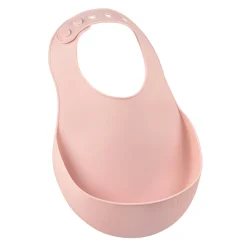 Bavoir Silicone Old Pink*BÉABA Clearance