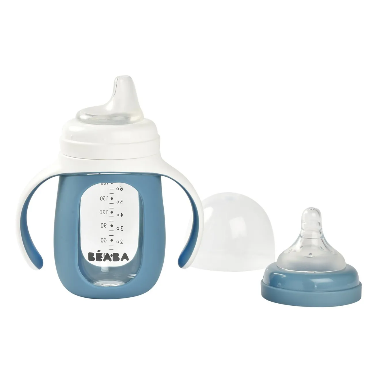 Biberon Verre D'Apprentissage 210 Ml Windy Blue*BÉABA Clearance