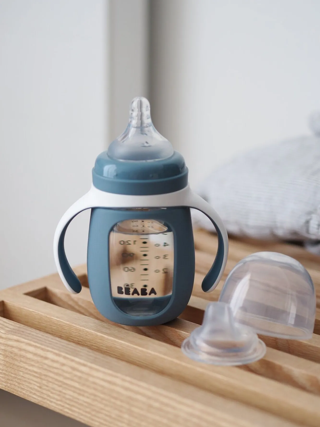 Biberon Verre D'Apprentissage 210 Ml Windy Blue*BÉABA Clearance
