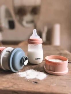 Boite Doseuse 4 Compartiments Mineral Grey /Pink*BÉABA Discount