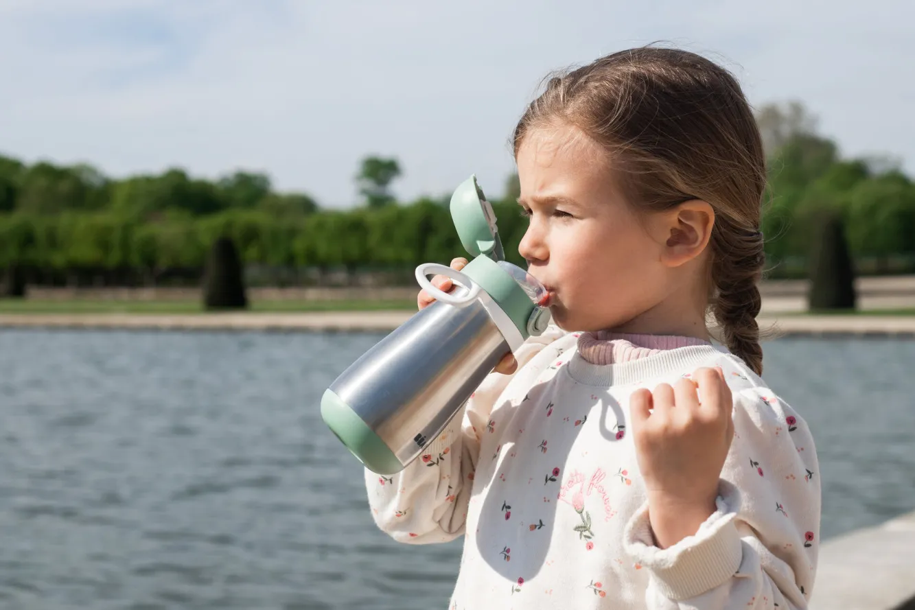 Gourde Inox 350 Ml Sage Green*BÉABA Hot