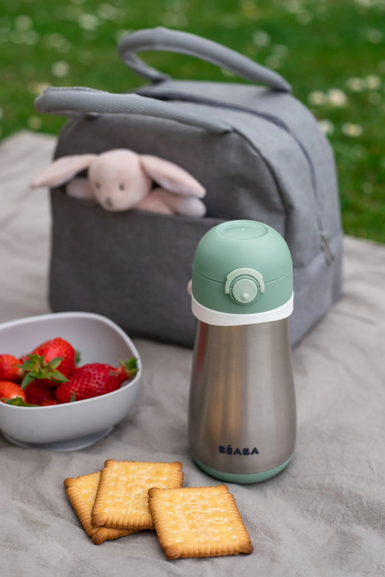 Gourde Inox 350 Ml Sage Green*BÉABA Hot