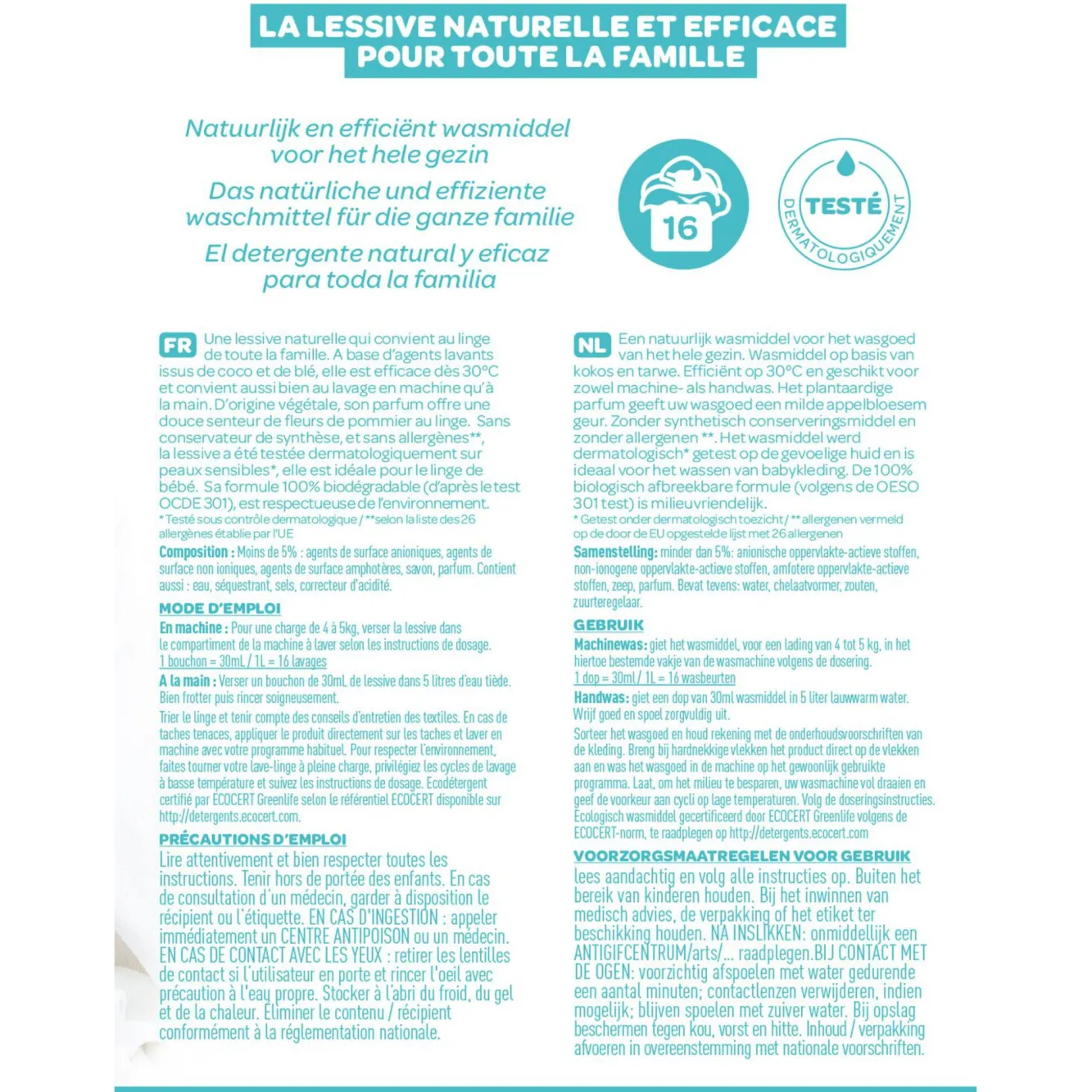 Lessive Fleurs De Pommier - 1L*BÉABA Online