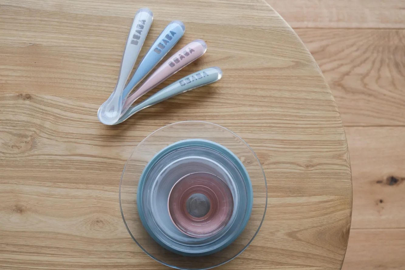 Lot 4 Cuilleres 1Er Age Silicone Eucaplyptus*BÉABA Outlet