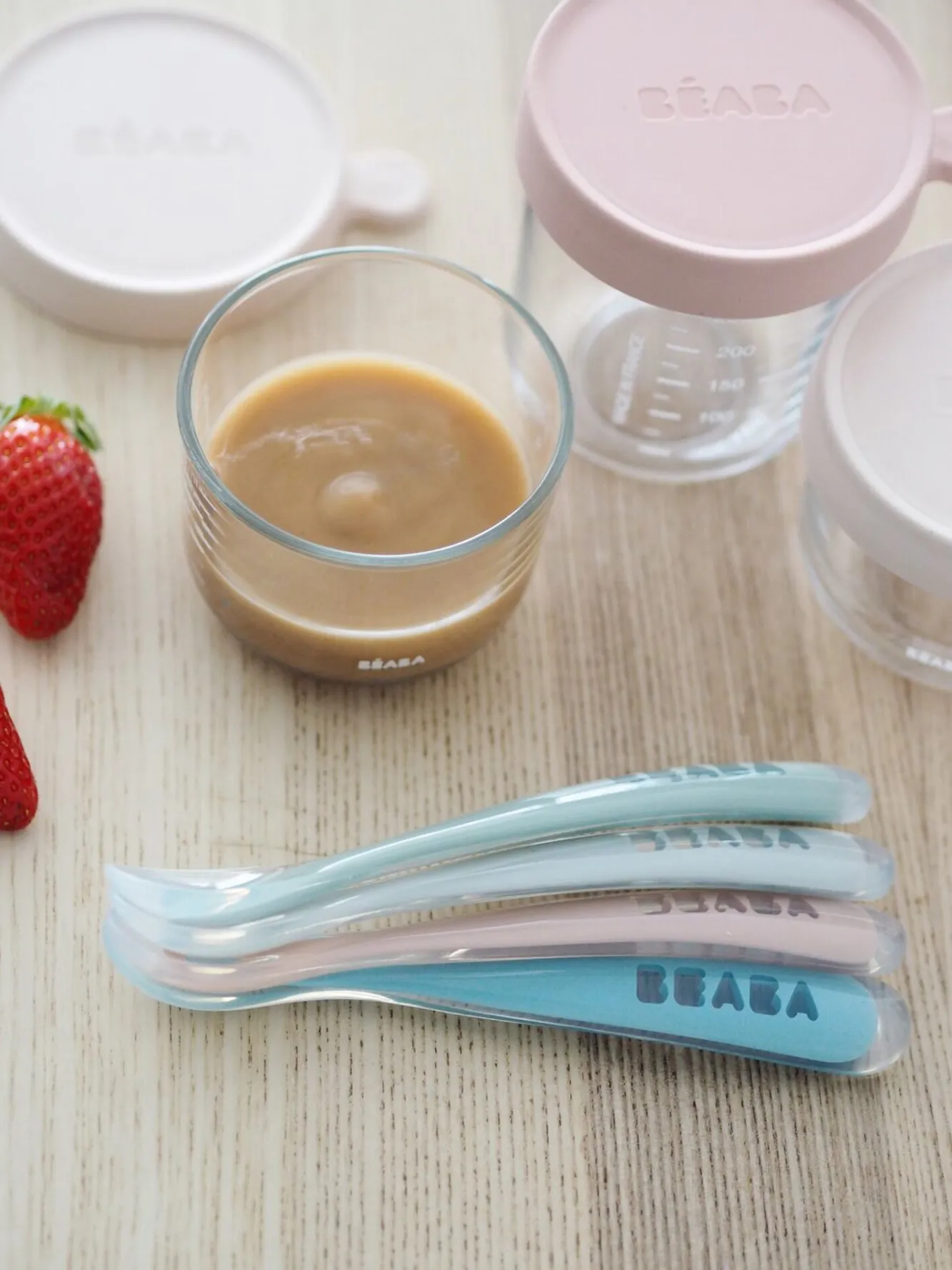 Lot 4 Cuilleres 1Er Age Silicone Eucaplyptus*BÉABA Outlet