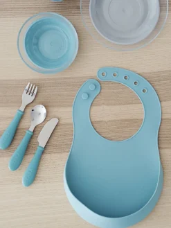 Lot De 2 Bavoirs Silicone Green/Grey*BÉABA Best