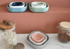 Lot De 3 Bols Silicone Gigogne Velvet Grey*BÉABA Discount