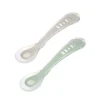 Lot De 2 Cuilleres 2Eme Age Silicone Avec Boite De Transport*BÉABA Best