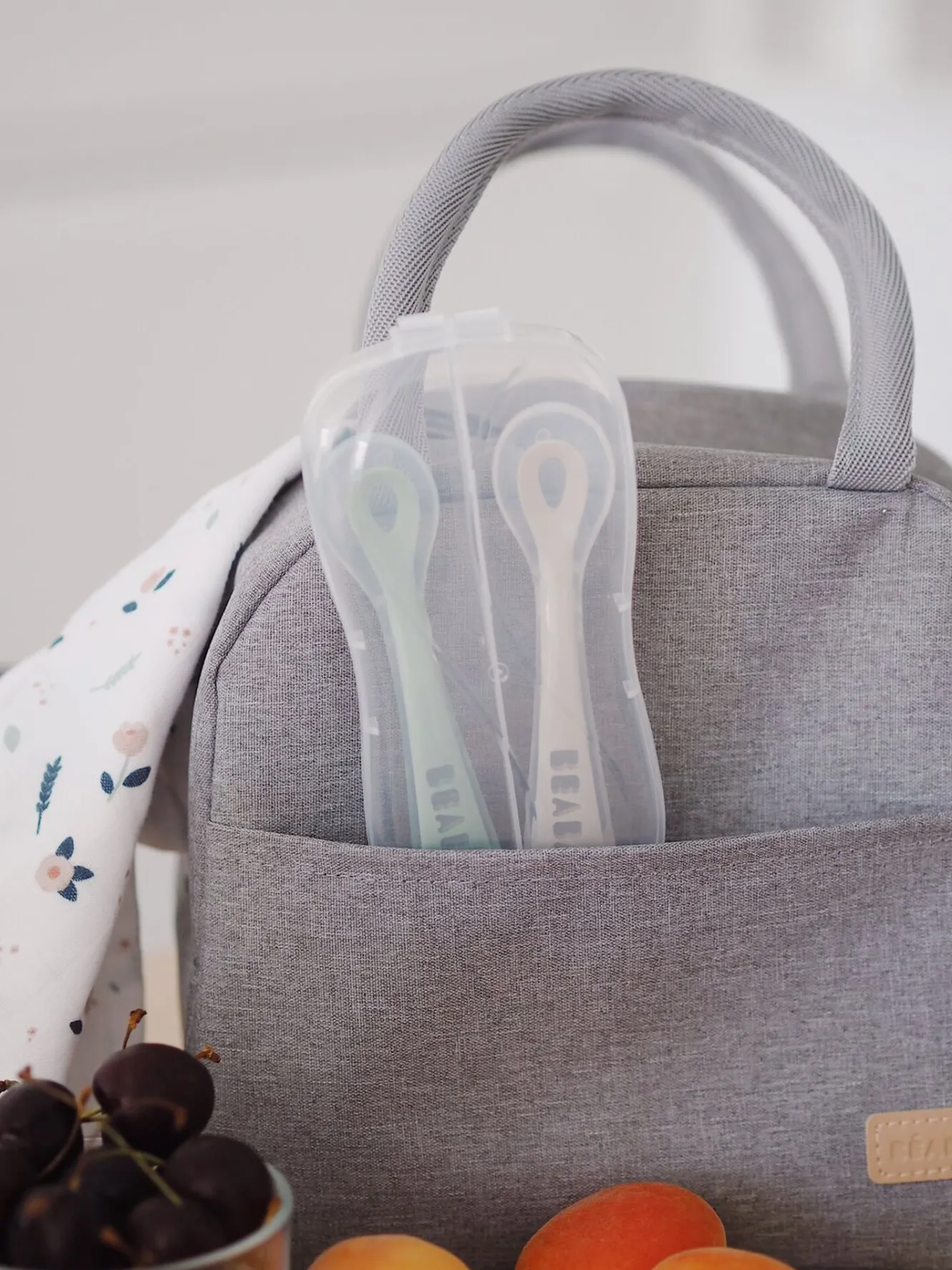 Lot De 2 Cuilleres 2Eme Age Silicone Avec Boite De Transport*BÉABA Best