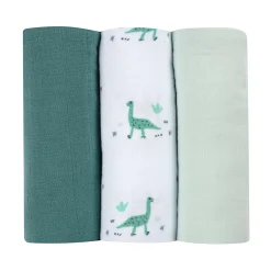 Lot De 3 Langes En Coton Jurassic*BÉABA Clearance
