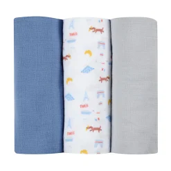 Lot De 3 Langes En Coton Paris*BÉABA