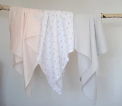 Lot De 3 Langes En Coton Swans*BÉABA