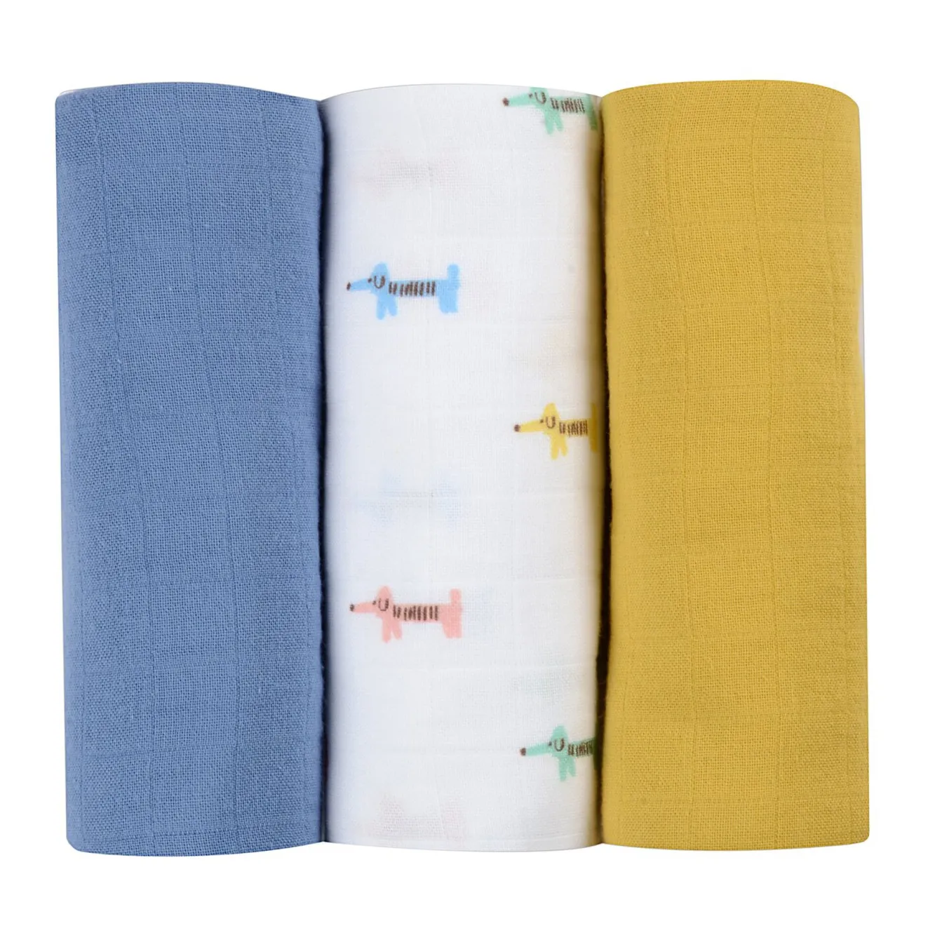 Lot De 3 Langes En Coton Teckel*BÉABA Sale