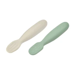 Lot De 2 Pre-Cuillere Silicone Sage Green / Velvet Grey*BÉABA Clearance