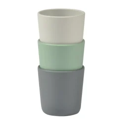 Lot De 3 Verres Silicone Velvet Grey / Sage Green*BÉABA Outlet