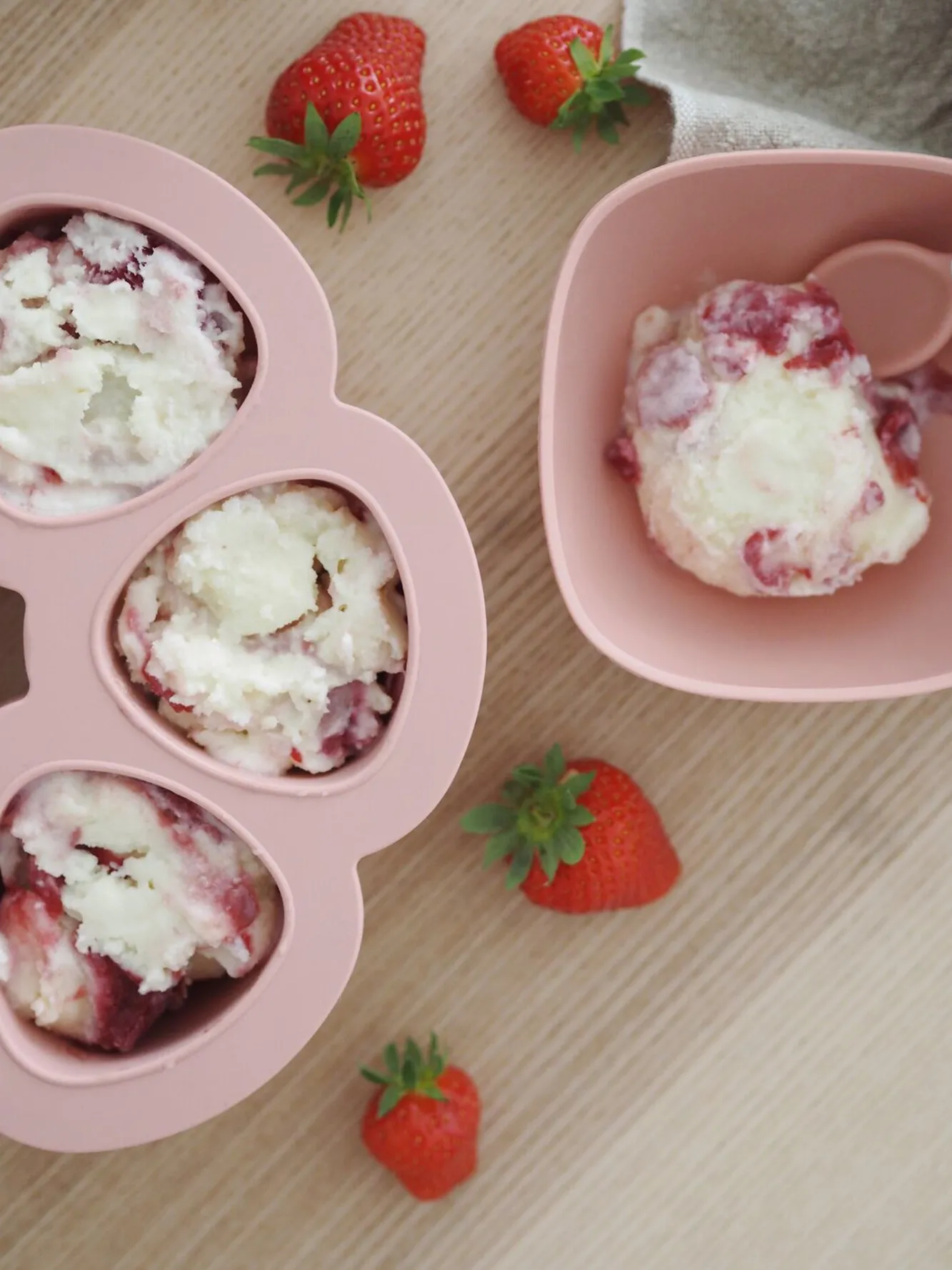 Multiportions Silicone 6*150Ml Old Pink*BÉABA Best