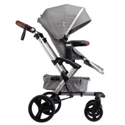 Poussette 2 En 1 Bonavi 2 Melange Grey*BÉABA Clearance