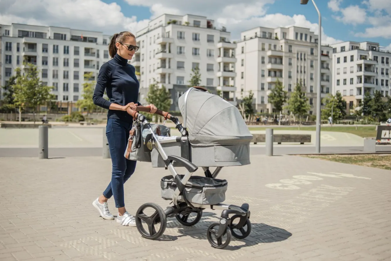 Poussette 2 En 1 Bonavi 2 Navy Blue*BÉABA Discount