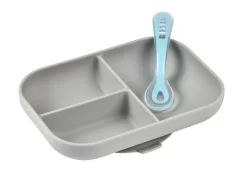 Set Repas Silicone Avec Ventouse Grey*BÉABA Discount