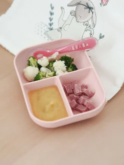 Set Repas Silicone Avec Ventouse Pink*BÉABA Outlet