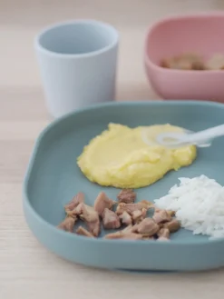 Set Vaisselle Silicone 4 Pieces Eucalyptus*BÉABA