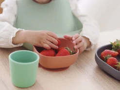 Set Vaisselle Silicone 4 Pieces Mineral*BÉABA Hot