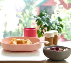 Set Vaisselle Silicone 4 Pieces Pink*BÉABA New