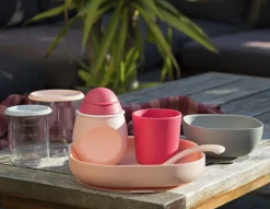 Set Vaisselle Silicone 4 Pieces Pink*BÉABA New