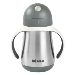 Tasse Paille Inox 250 Ml Mineral Grey*BÉABA