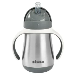 Tasse Paille Inox 250 Ml Mineral Grey*BÉABA