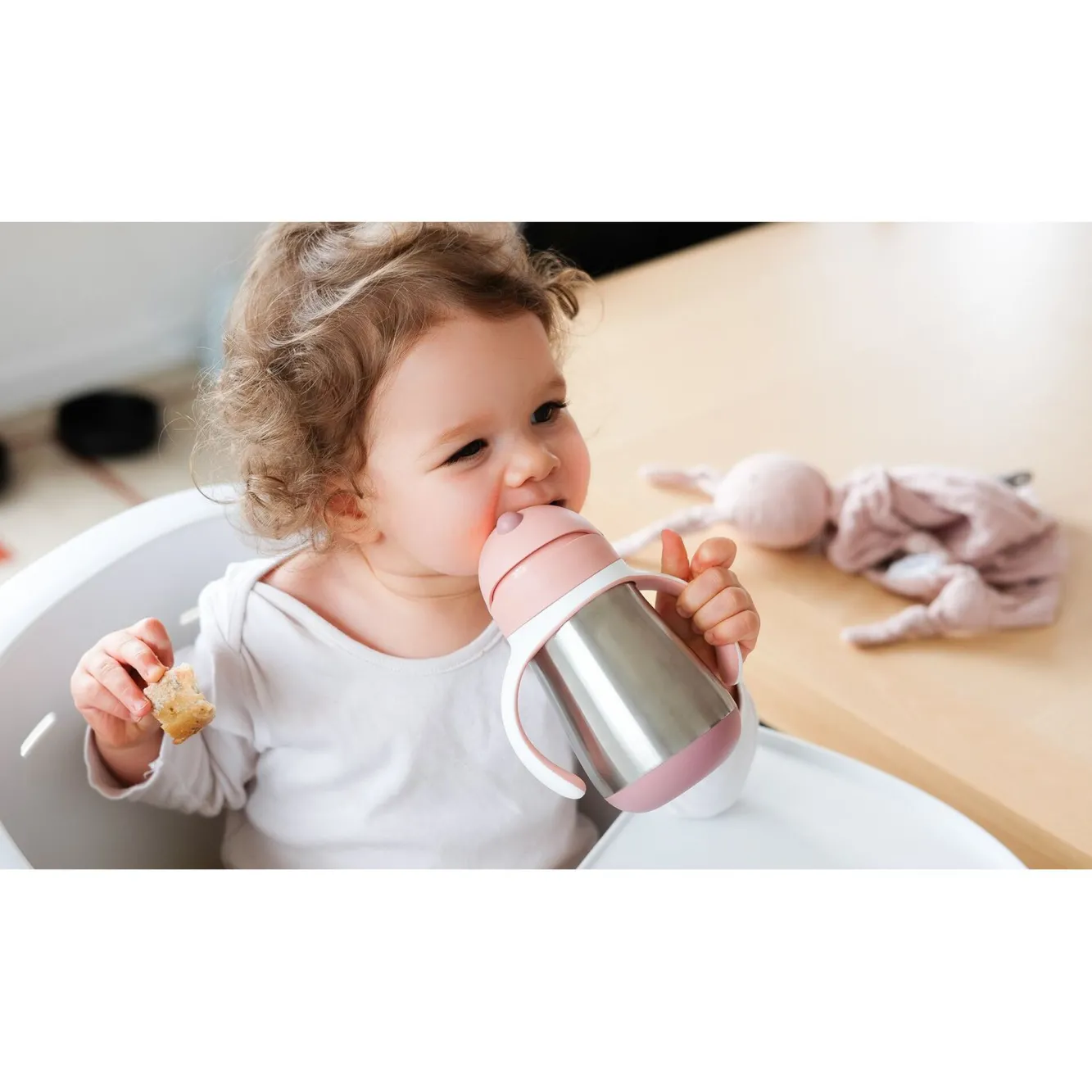 Tasse Paille Inox 250 Ml Old Pink*BÉABA Sale