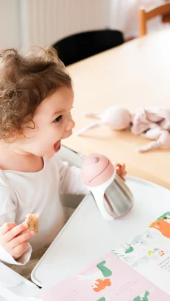 Tasse Paille Inox 250 Ml Old Pink*BÉABA Sale