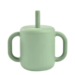 Tasse Paille Silicone Sage Green*BÉABA