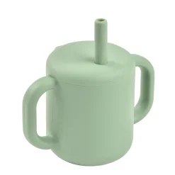 Tasse Paille Silicone Sage Green*BÉABA