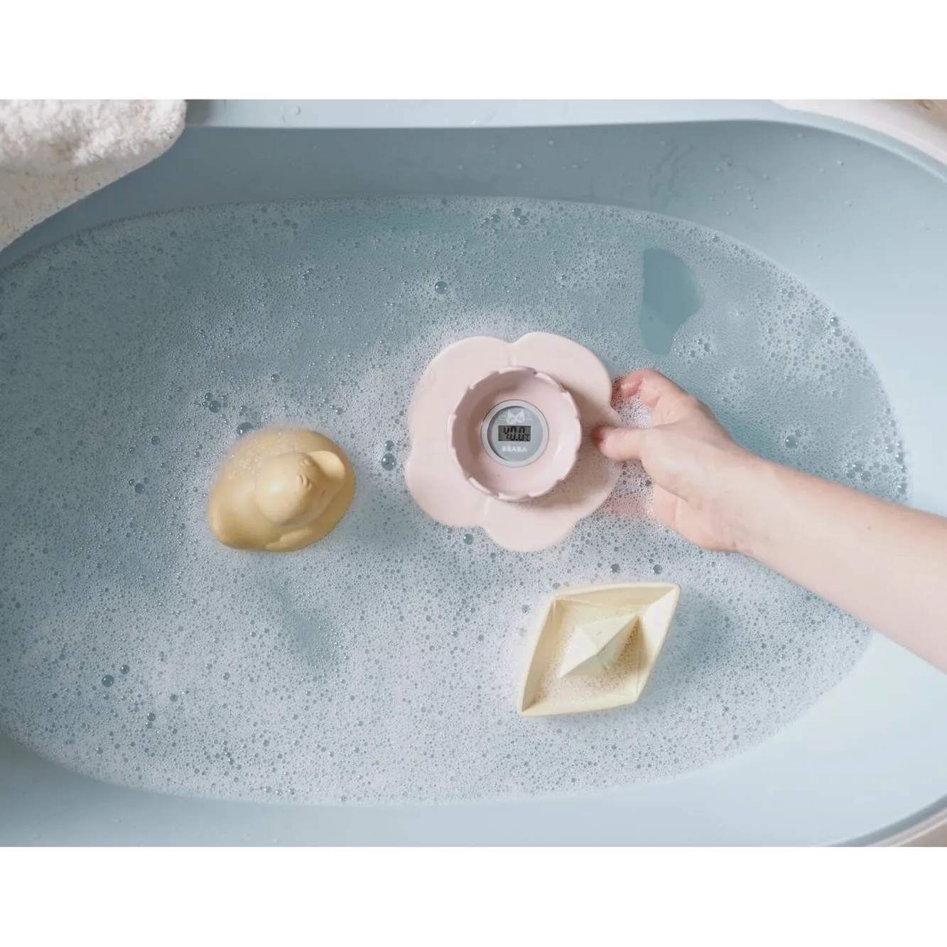 Thermometre De Bain Lotus Old Pink*BÉABA